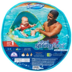 Swimways Infant Baby Spring Float With Sun Canopy -Swimming 11554 Photo 7 05015.1679502951