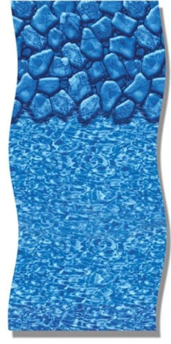 Swimline 10' X 15' Oval Boulder Swirl Overlap Above Ground Pool Liner 25 Gauge 48"-54" Tall Wall