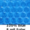 16' X 24' Oval Solar Pool Cover 8Mil Heavy Blue
