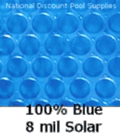 16' X 24' Oval Solar Pool Cover 8Mil Heavy Blue