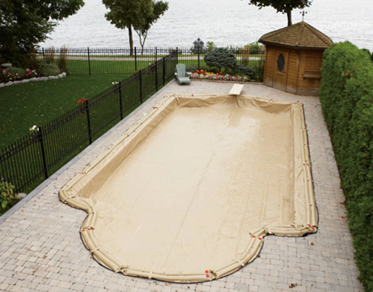 16' X 24' Rectangle HPI Armor Kote Winter Pool Cover Made In America