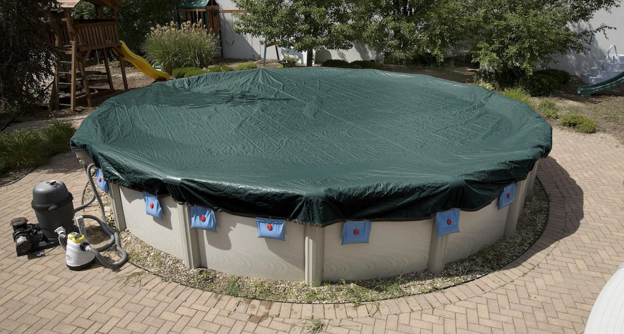 24 Ft Round Supreme Plus Winter Pool Cover - 12 Year Warranty 3 24 Ft Round Supreme Plus Winter Pool Cover - 12 Year Warranty