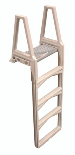 Confer Plastics In-Pool Ladder For Above Ground Pools. Color Beige: Expandable Height From 46" - 56"