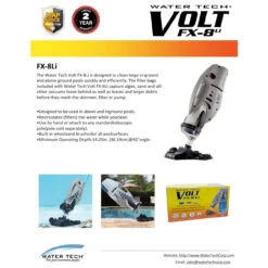 Water Tech Volt FX-8Li Pool Or Spa Vacuum: Cordless & Rechargeable -Swimming 98 55579.1718900618
