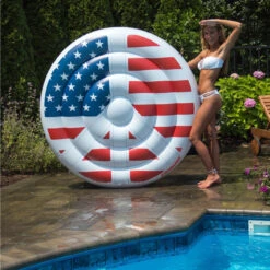 Swimline Americana Peace Sign Island -Swimming Americana Island 5 48904.1717615068