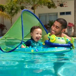 Swimways Baby Spring Float Activity Center With Canopy -Swimming Baby Spring Float Activity Center Photo 3 64272.1679501260