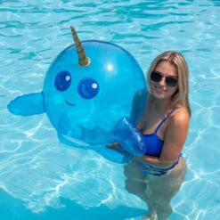 Swimline Narwhal Beach Ball -Swimming Narwhal BeachBall 3 2 84752.1717615145