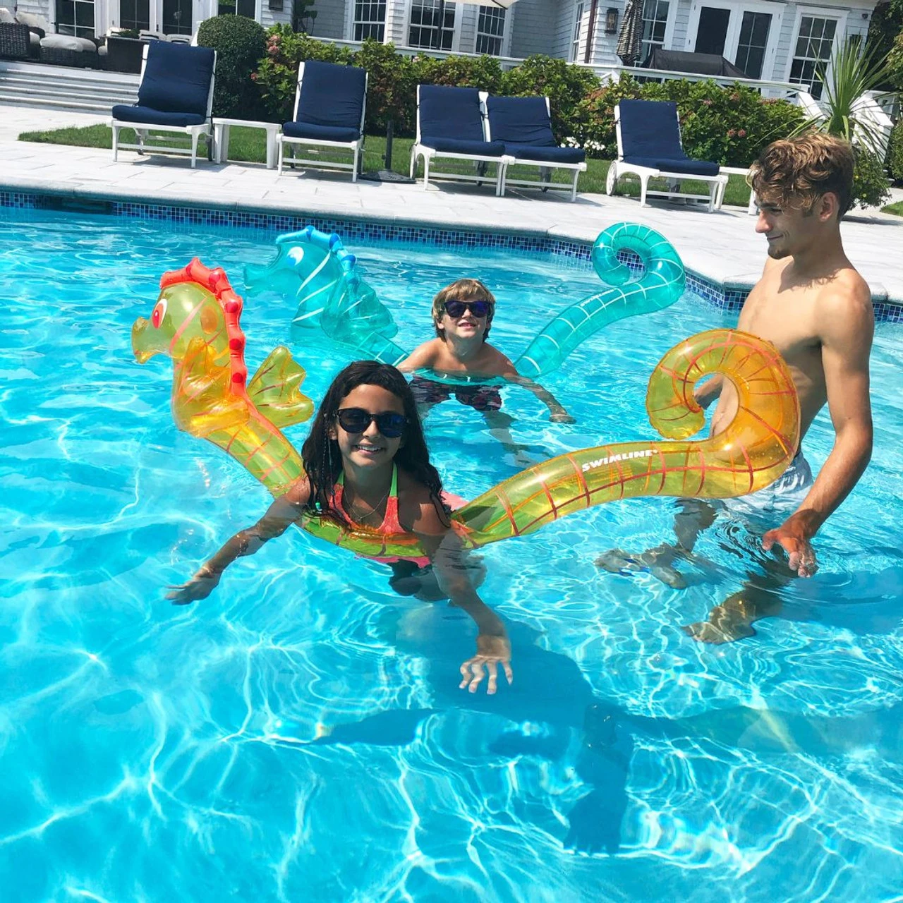 Swimline Seahorse Doodles Inflatable Pool Noodles 5 Swimline Seahorse Doodles Inflatable Pool Noodles - Image 3