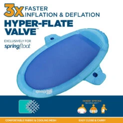 Spring Float SunCatcher Inflatable Pool Lounger With Hyper-Flate Valve -Swimming SunCatcher Photo 2 56070.1679509114