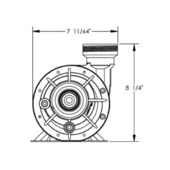 Waterway Hi-Flo 1 HP 1-Speed Above Ground Pool Pump -Swimming Waterway Hi Flo BluePrint 1 83831.1717081197