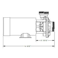 Waterway Hi-Flo 1.5 HP 2 Speed Above Ground Pool Pump -Swimming Waterway Hi Flo BluePrint 2 07289.1717081194