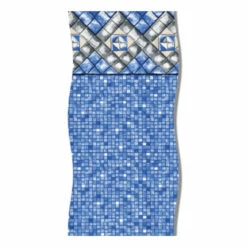 Swimline 12' X 24' Oval Diamond Cube Unibead Above Ground Pool Liner 25 Gauge
