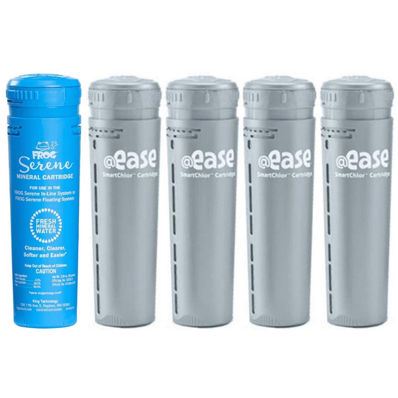 FROG® @ease® In-Line System Four Month Supply (1) Mineral 01-14-3812 (4) Smart Chlor 01-14-3272 3 FROG® @ease® In-Line System Four Month Supply (1) Mineral 01-14-3812 (4) Smart Chlor 01-14-3272