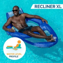 Spring Float Recliner XL Inflatable Pool Lounger With Hyper-Flate Valve -Swimming full4 3 89534.1679509513