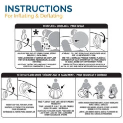 Spring Float Inflatable Pool Lounger With Hyper-Flate Valve -Swimming full8 75171.1679503892