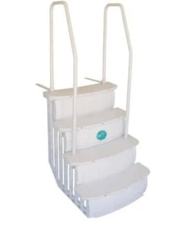 Main Access IStep 26" Wide Deck Entry Step For Above Ground Pools - Taupe