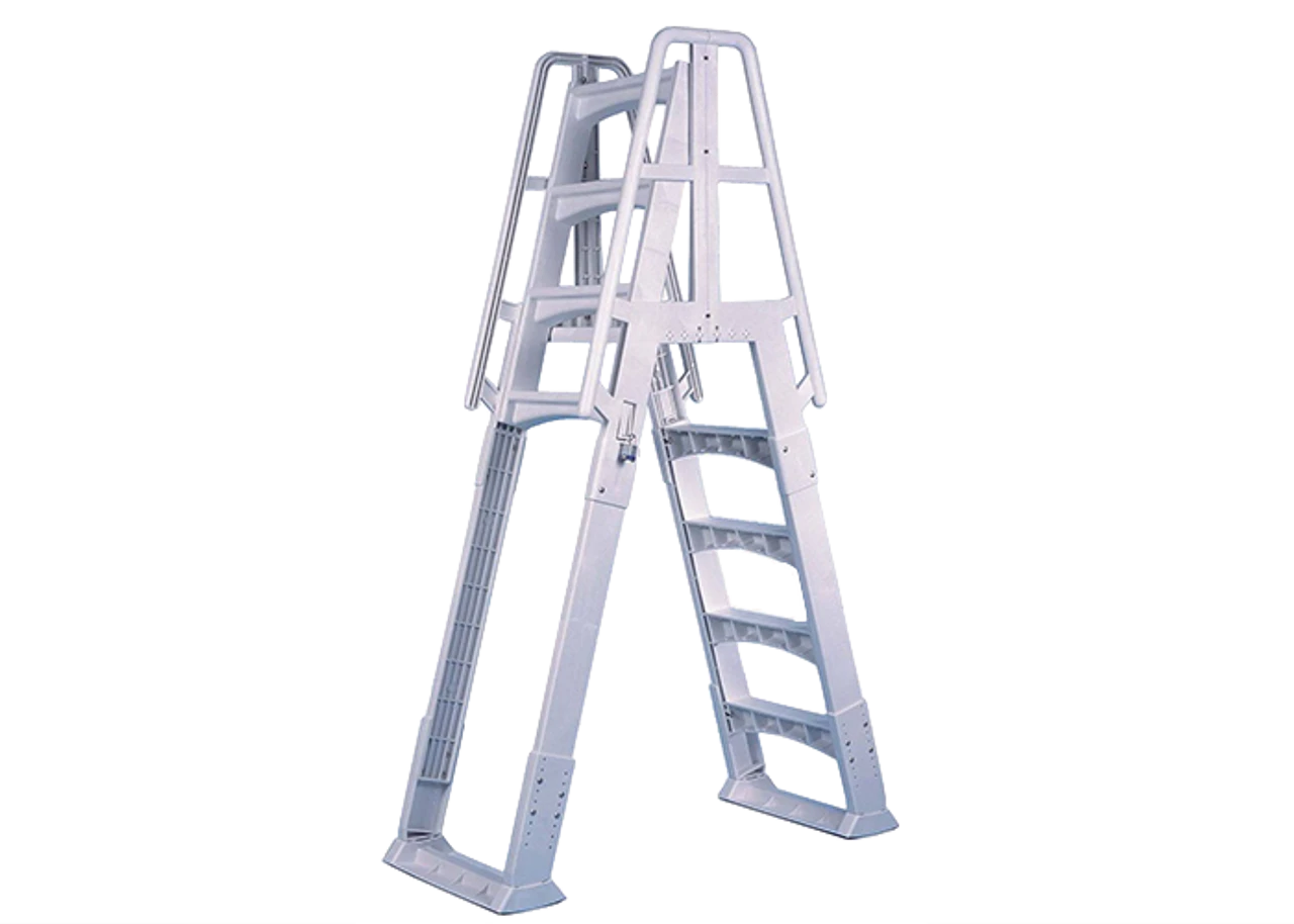 Vinyl Works Slide Lock A-Frame Above Ground Pool Ladder 8 Vinyl Works Slide Lock A-Frame Above Ground Pool Ladder - Image 6