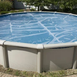 24' Round Solar Pool Cover 12Mil Extra Heavy Clear -Swimming mwcanvas clear round solar cover 07357.1717429967