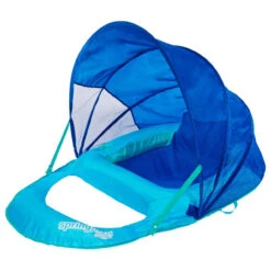 SwimWays Spring Float Recliner Lounge Chair With Canopy -Swimming spring float recliner image with canopy image 5 90107.1691166239